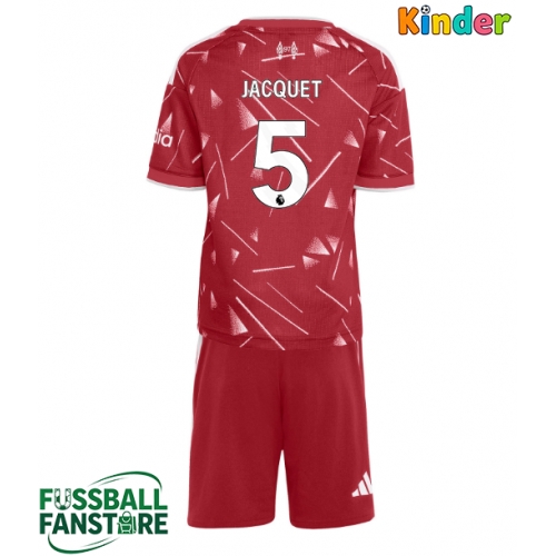 Liverpool Jeremy Jacquet #5 Replik Heimtrikot Kinder 2026-27 Kurzarm (+ Kurze Hosen)